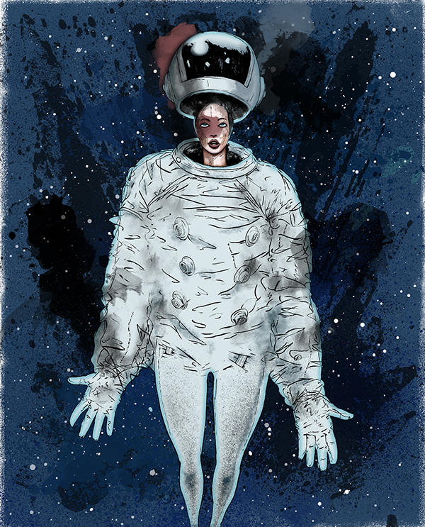 Image of a Woman Astronaut - Artist: Jonas Hastings